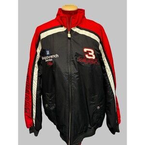 Dale Earnhardt Sr. Vintage Man In Black Chase Authentics Jacket Size Large